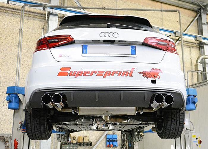 Best Exhaust Supersprint Audi S Sportback Catback With Quad Round Tips Mm Loud