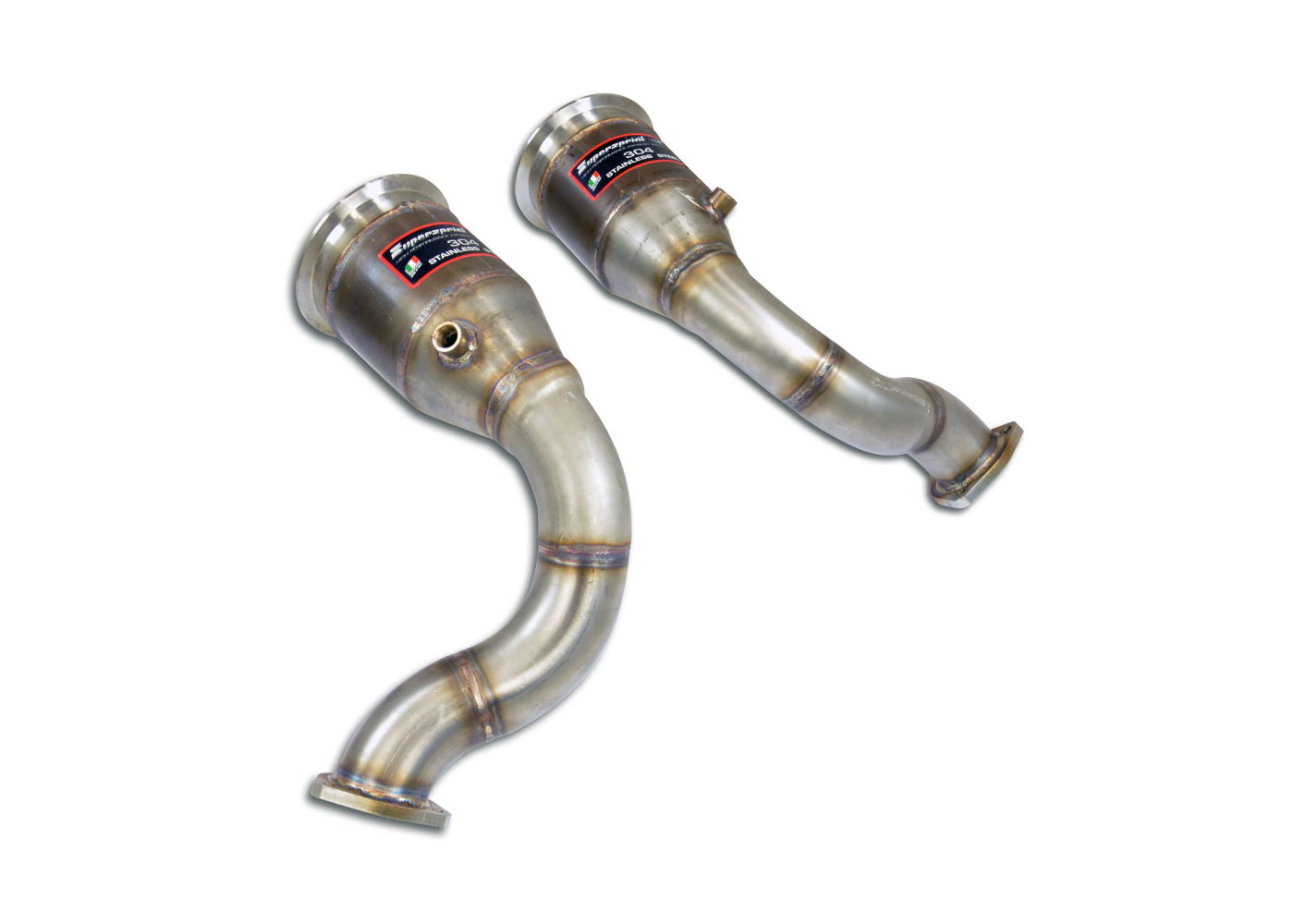 Best Exhaust Supersprint Audi Sq Rsq Sq Downpipe Kit R L With Metallic Cats