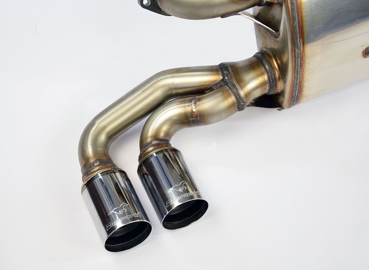 Best Exhaust - Supersprint Ferrari 348 GTB GTS TB TS rear exhaust quad ...