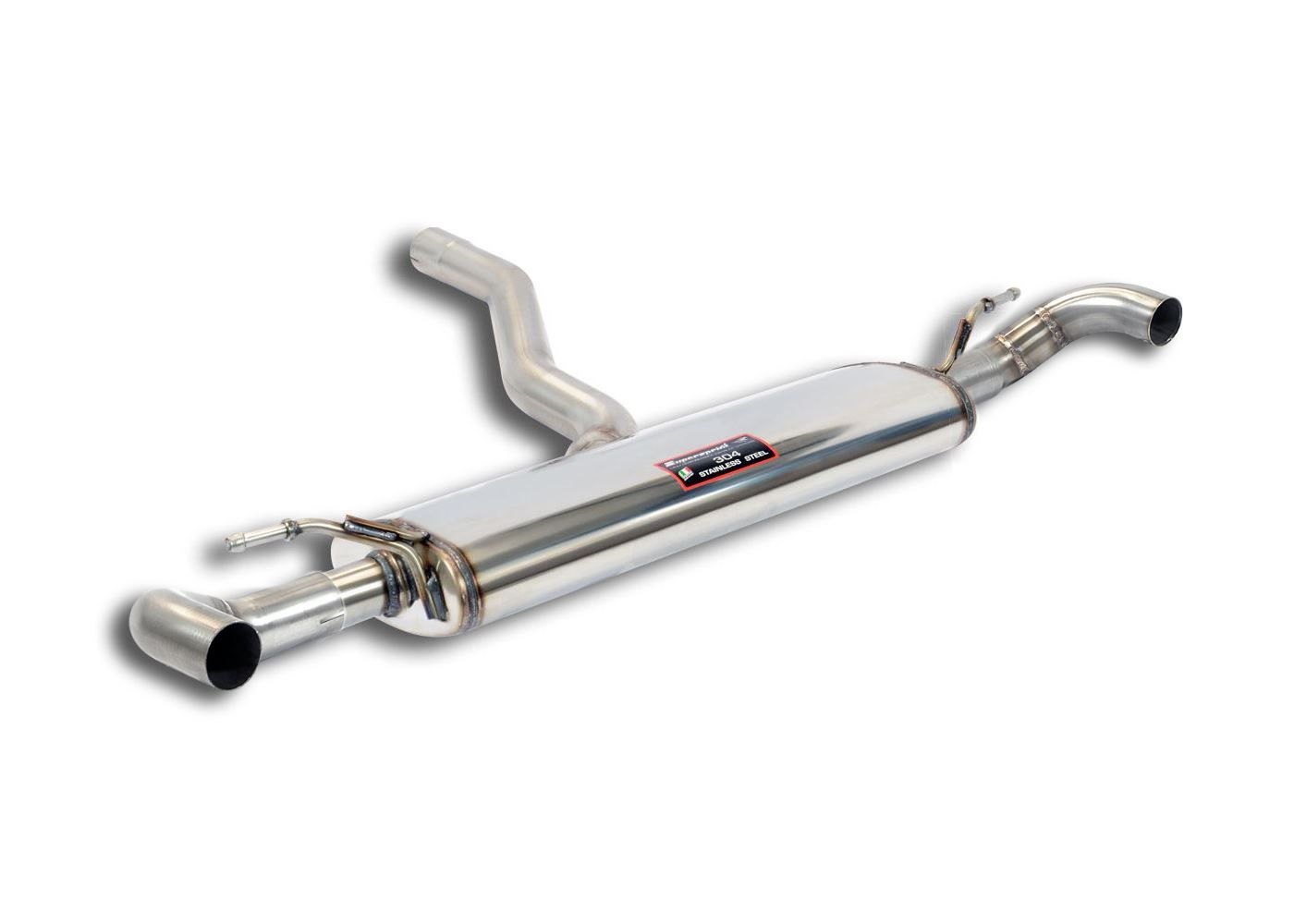 Best Exhaust - Supersprint Mercedes W176 A250 rear exhaust with A45 ...