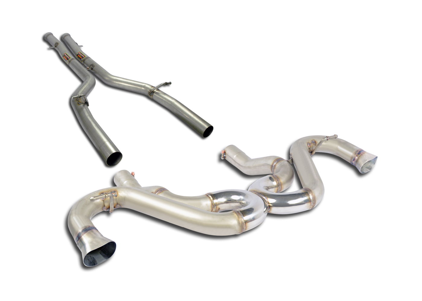 Best Exhaust - Supersprint AMG GT GTs GTc straight-pipe Cat-back with ...