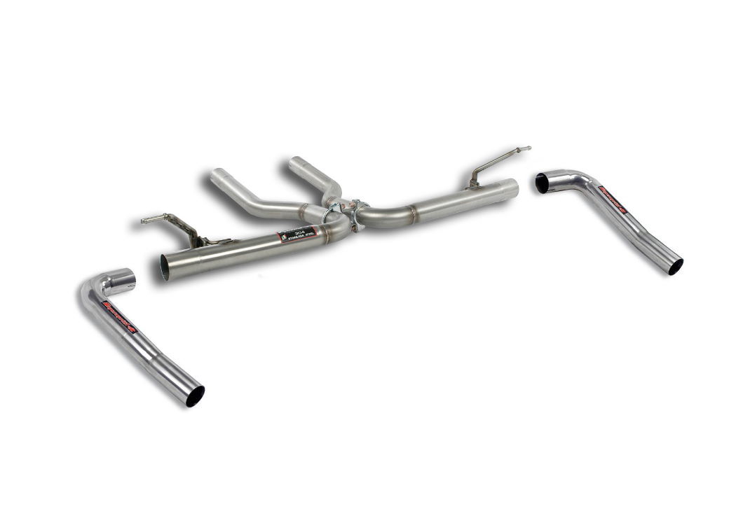 Best Exhaust Supersprint Audi Q Tdi W Rear Muffler Delete W Tailpipe Connecting Pipes