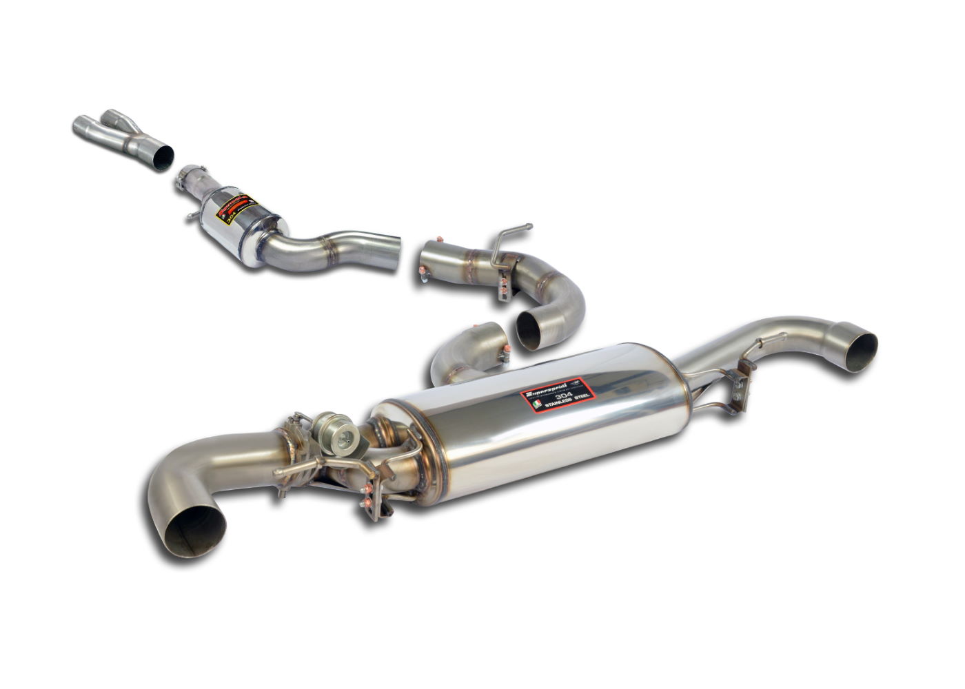 Best Exhaust Supersprint Audi Tt Rs Mk Cat Back With Valve