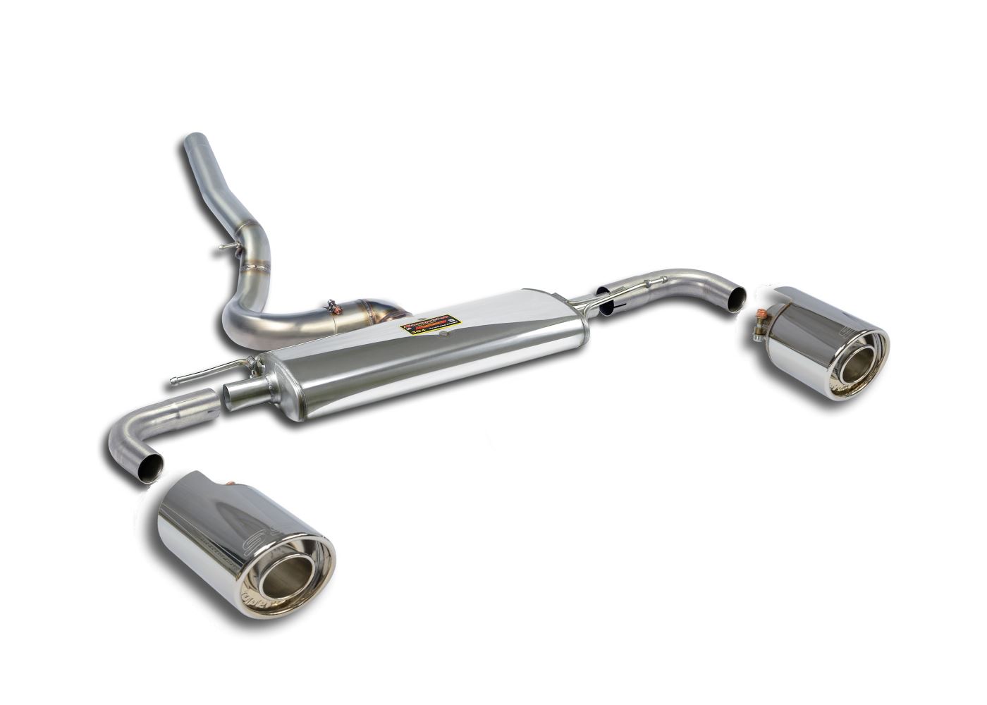 Best Exhaust - Supersprint BMW F40 M135i rear exhaust with 100mm ...