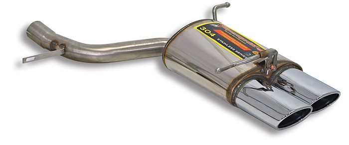 Best Exhaust - Supersprint Mercedes R172 SLK 350 rear exhausts for SLK