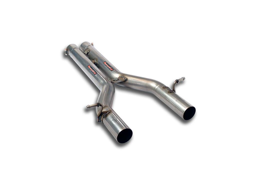 Best Exhaust - Supersprint Mercedes AMG W204 C63 central race-pipe ...