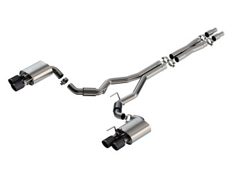 Ford Mustang GT 2024-on Cat-Back Exhaust System ATAK Carbon Fibre
