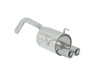 Fiat 500 1.4 16V Stainless steel rear silencer with round tailpipes 2x70 mm