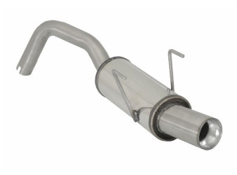 Fiat 500 1.4 16V Stainless steel rear silencer with round tailpipe 80mm